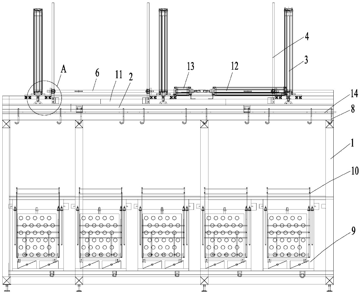 Synchronous lifting mechanism and ultrasonic cleaning machine applying same