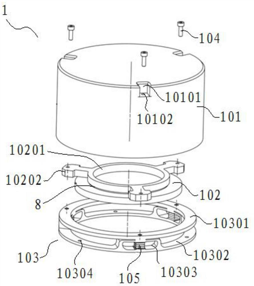 Tower type camera structure applied to coaxial four-mirror optical system