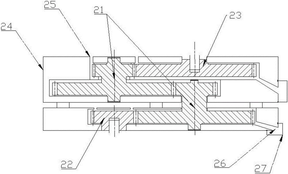 Transmission device and stirring tank suitable for stirring tobacco perfume