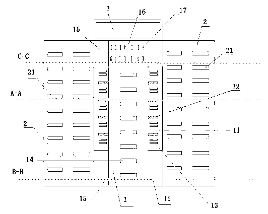 Fecal leakage plate of sow farrowing crate