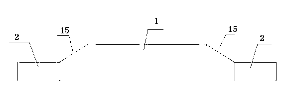 Fecal leakage plate of sow farrowing crate