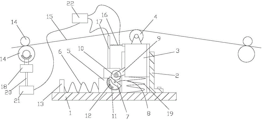 Tensioning device capable of achieving automatic adjustment