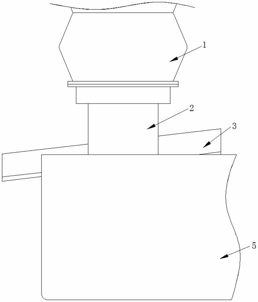 A vibrating straw briquetting machine receiving table