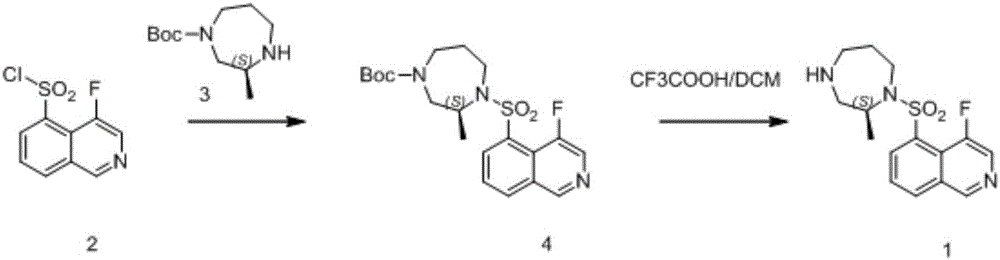 Preparation method of 1,4-dioazo-cycloheptane derivative
