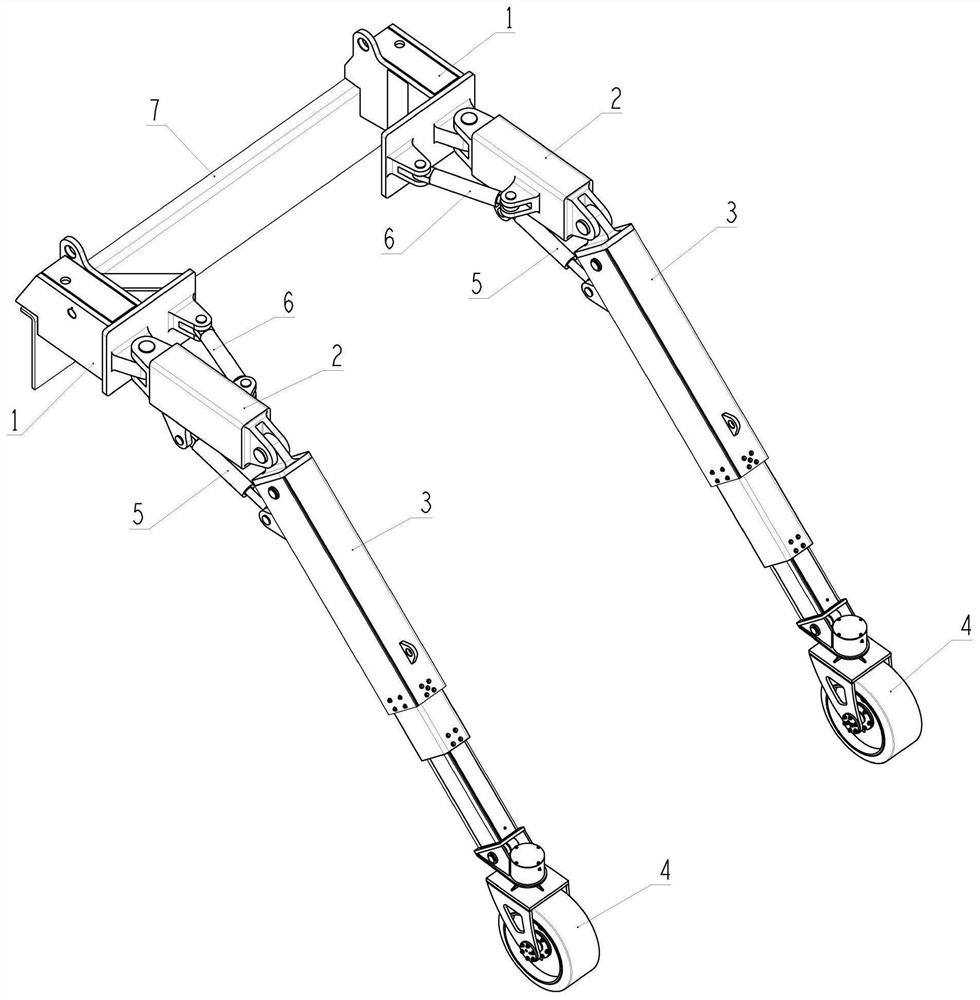 Auxiliary supporting device for paver