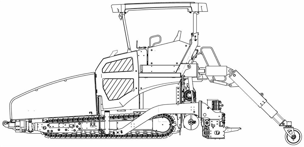 Auxiliary supporting device for paver