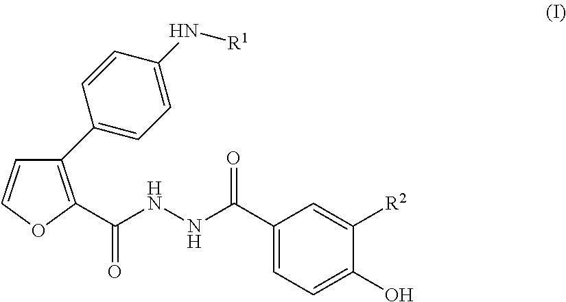 3-(4-aminophenyl)-2-furancarboxylic acid derivative and pharmaceutically acceptable salt thereof