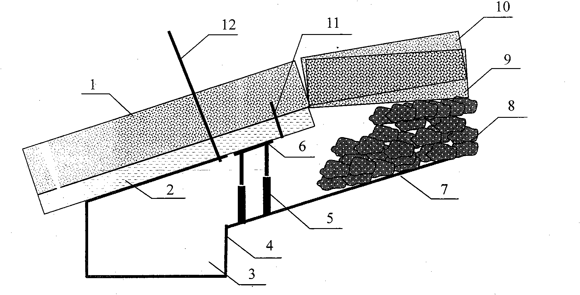 Coal mine gob-side entry retaining roadside segment bearing unequal strength support principle and application