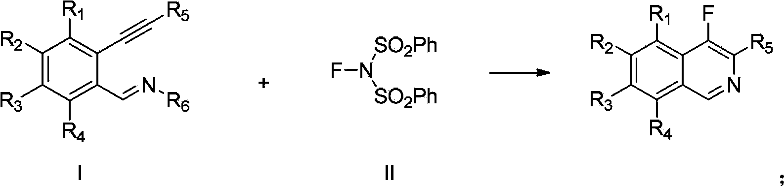 Fluorinated isoquinoline compounds and preparation method thereof