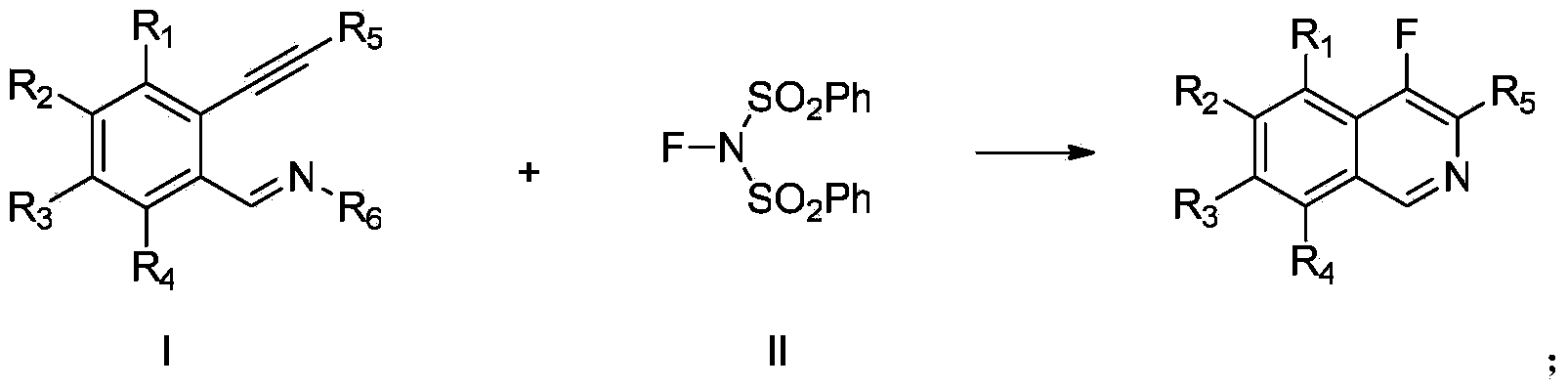 Fluorinated isoquinoline compounds and preparation method thereof