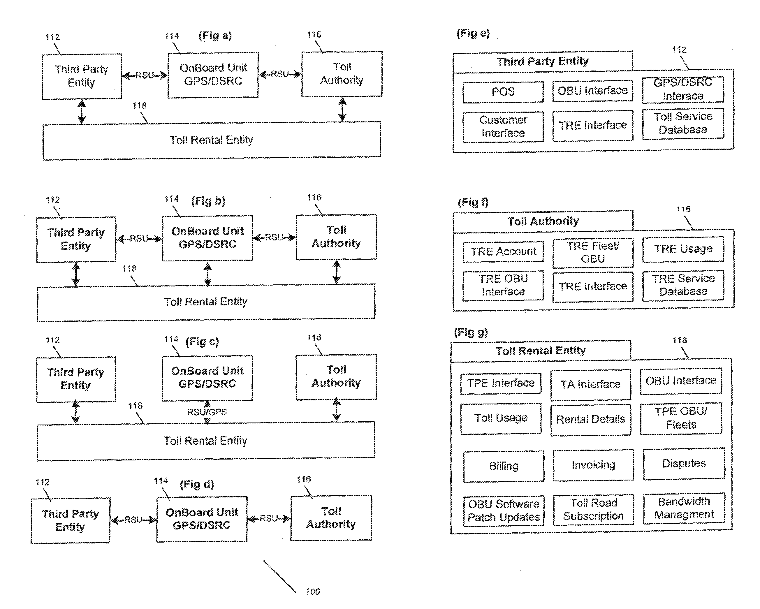 Billing a rented third party transport including an on-board unit