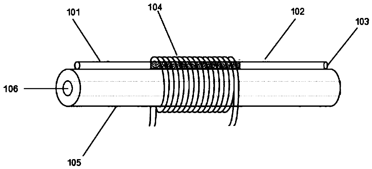 Reflective mechanical long-period fiber grating bandpass filter