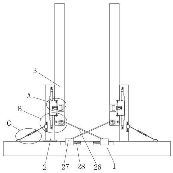 Self-centering steel frame column base joint structure utilizing sliding friction to dissipate energy