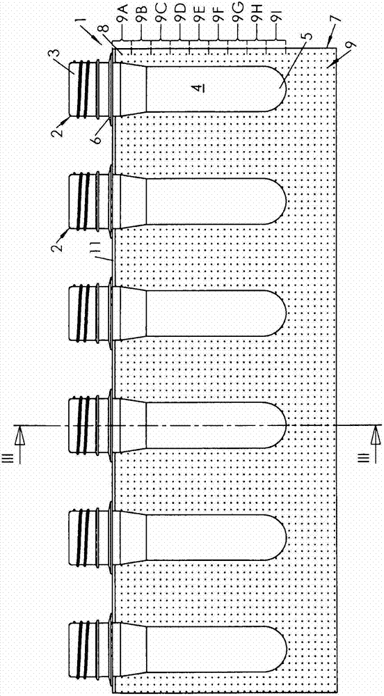 Process for forming a container by selective laser heating and free blowing