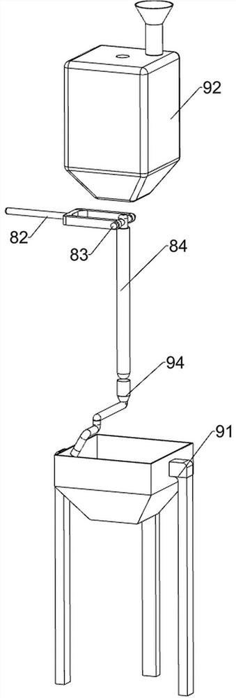 Press-fitting device used after dispensing of mobile phone rear cover