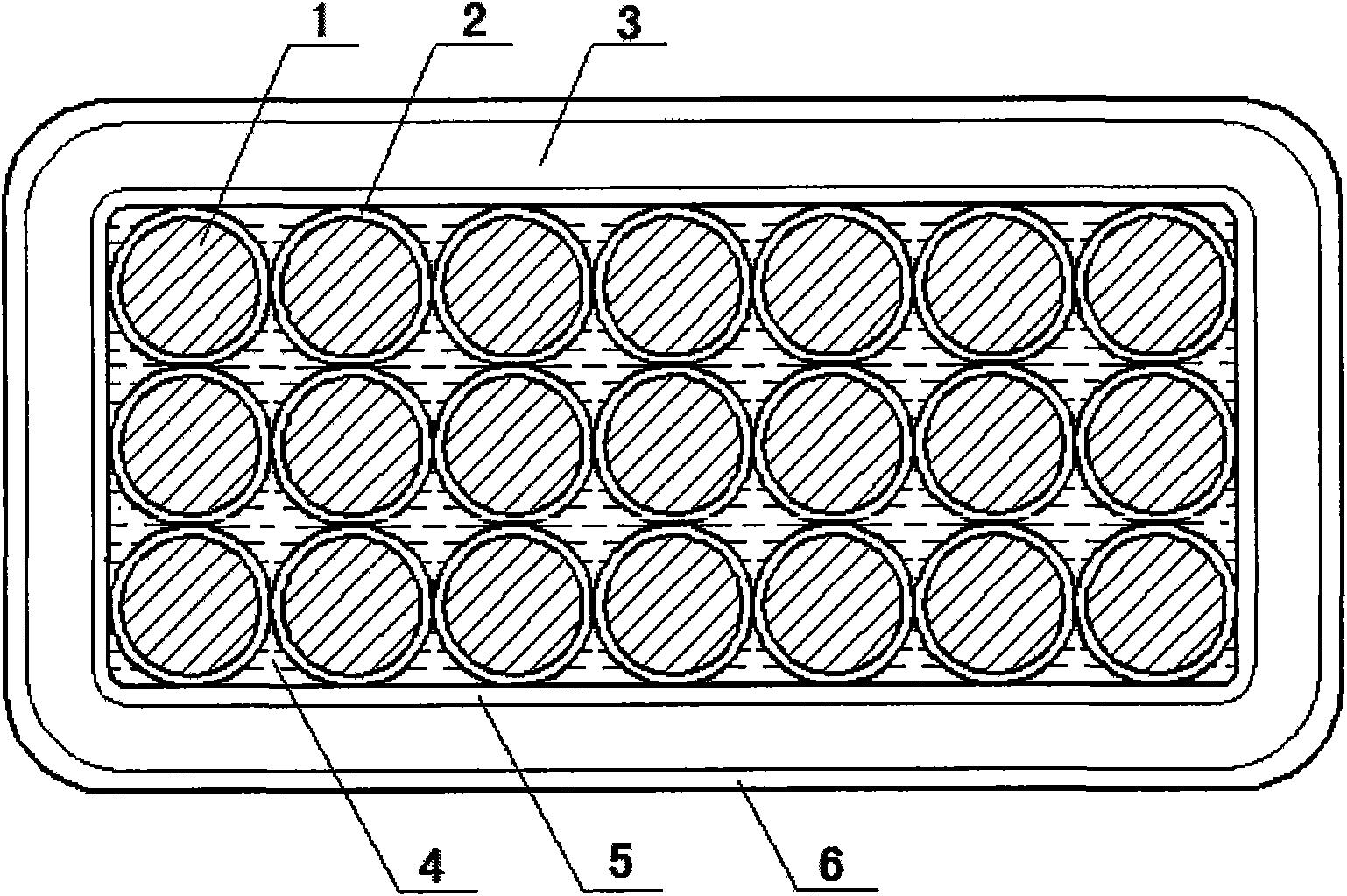 Membrane-packaged rectangular stranded conductor and manufacture method