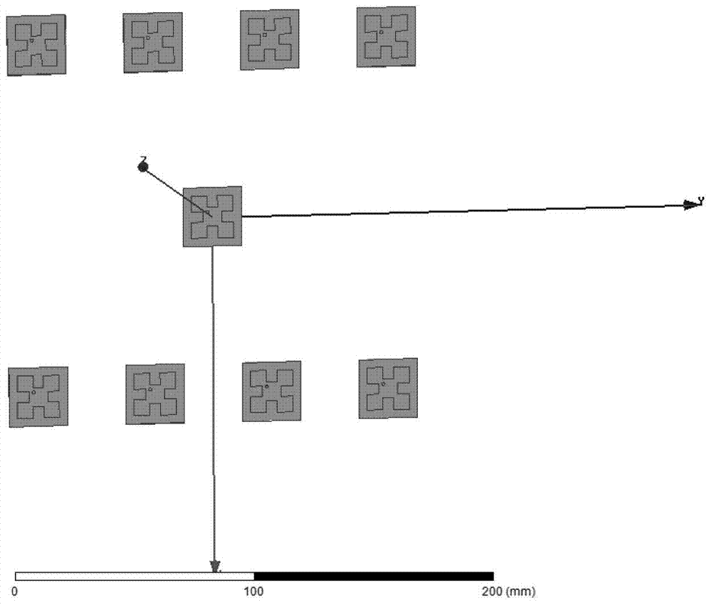 Sparse planar formation optimization method based on spatial gain