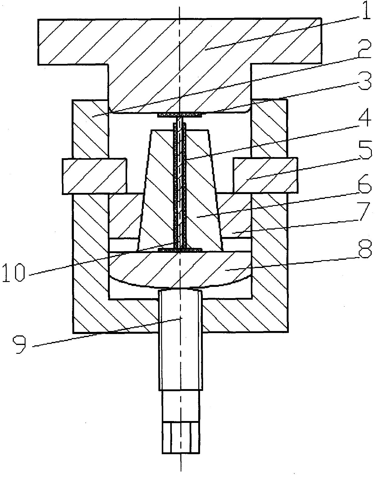 An experimental device for measuring the Bauschinger effect coefficient of steel plate