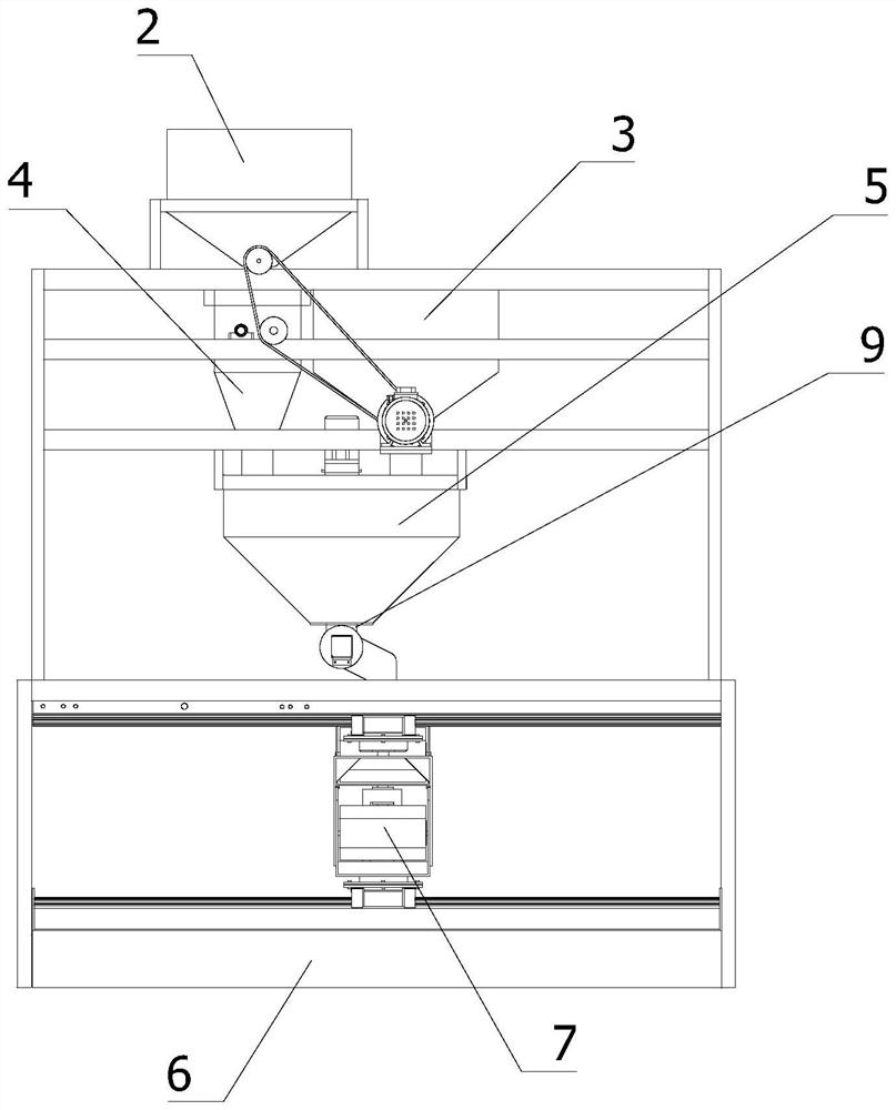 Feeding device and feeding method based on meat duck feeding