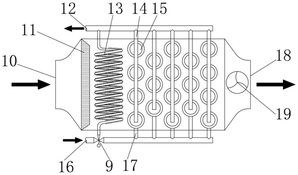 A cooling and heating pretreatment phase change energy storage fresh air system