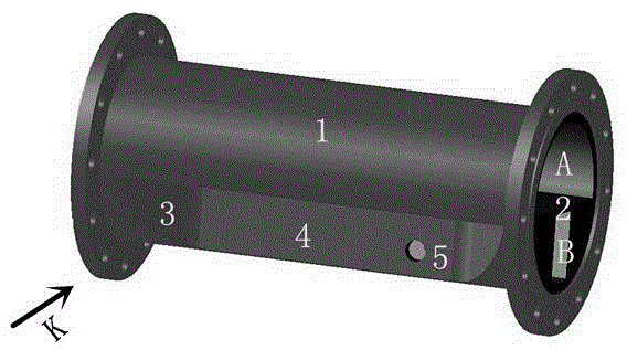 Structure device applied to self-flowing type fluid ultrasonic measurement