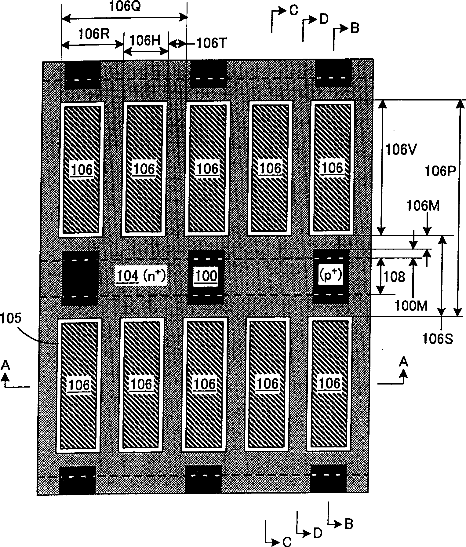 Imbedded grating semiconductor devices