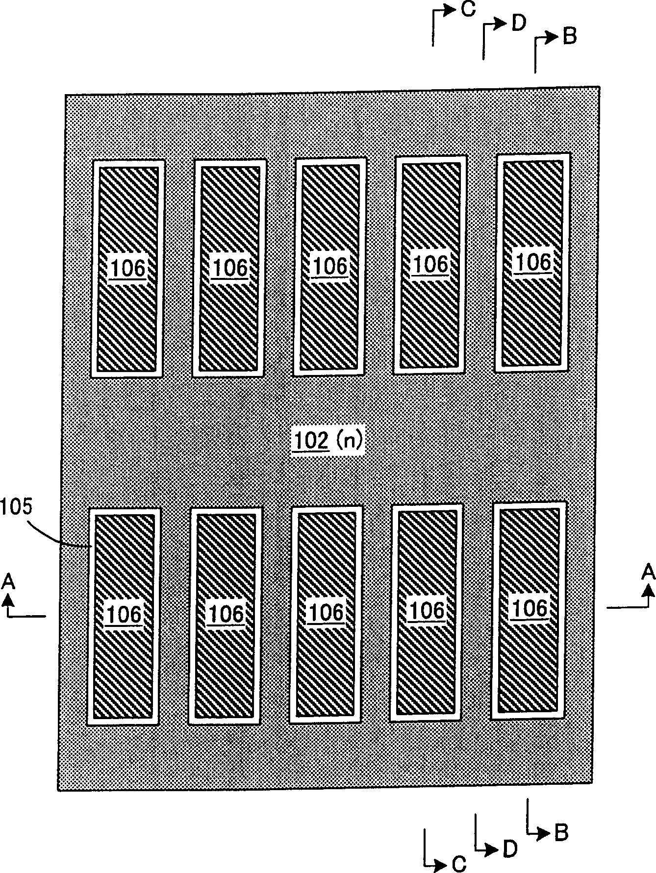 Imbedded grating semiconductor devices