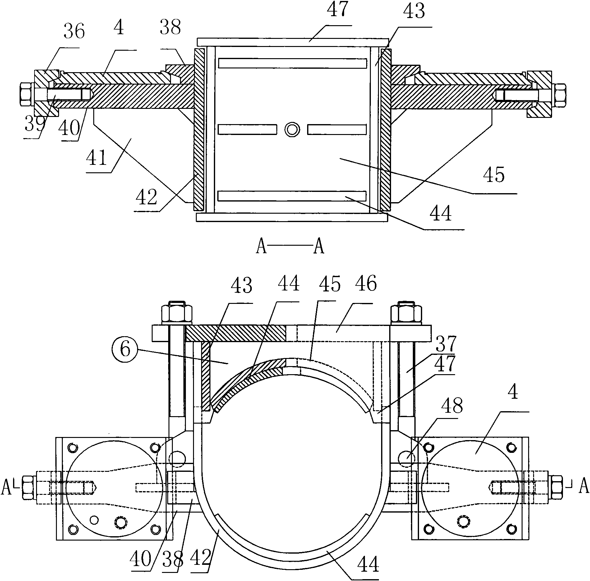 Device for piling at dike breach