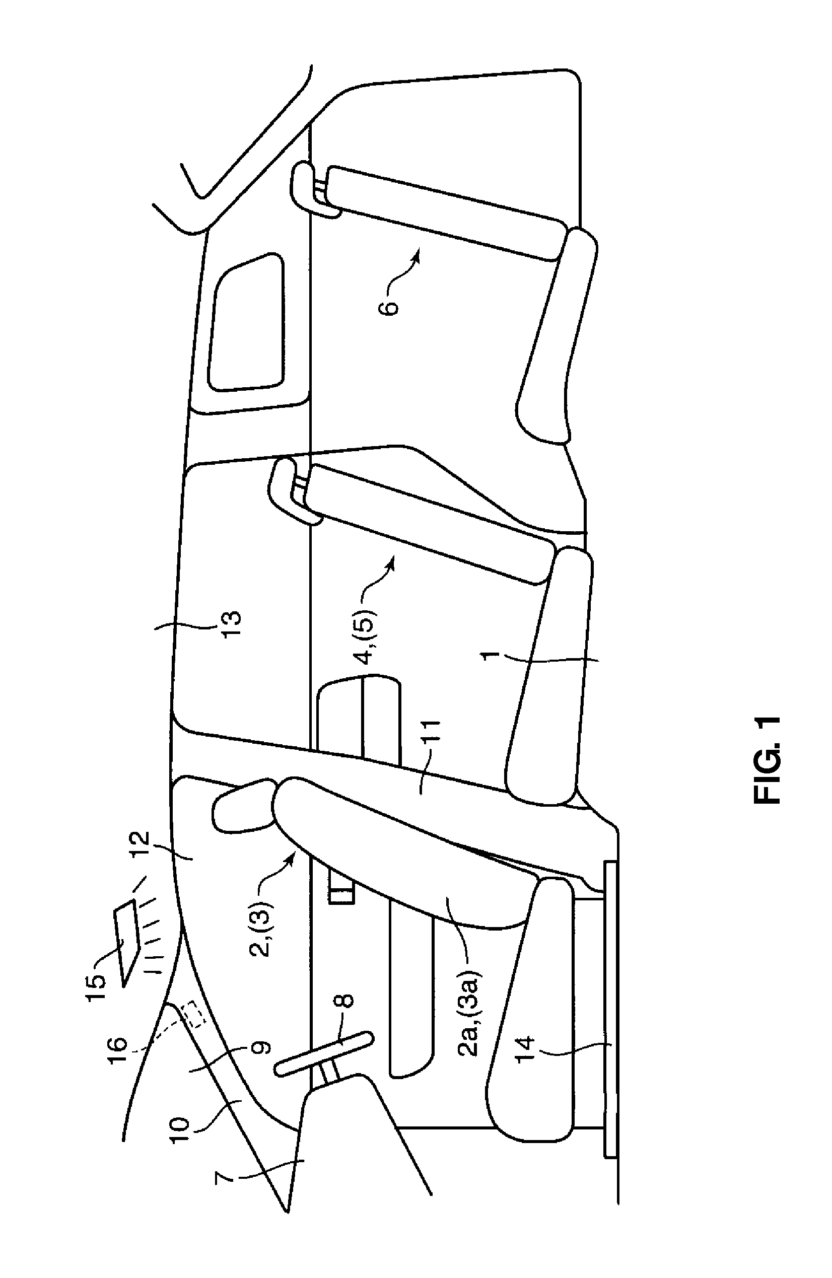 Vehicle interior state recognition device