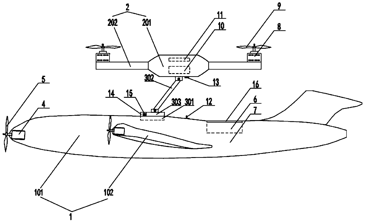 Fixed-wing unmanned aerial vehicle capable of realizing vertical take-off