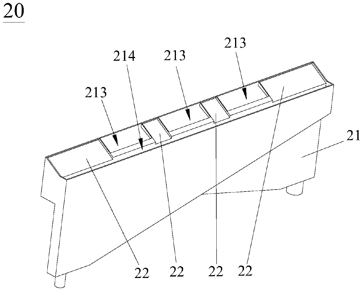 Lithium battery coating recovery system and slurry separation and recovery device thereof