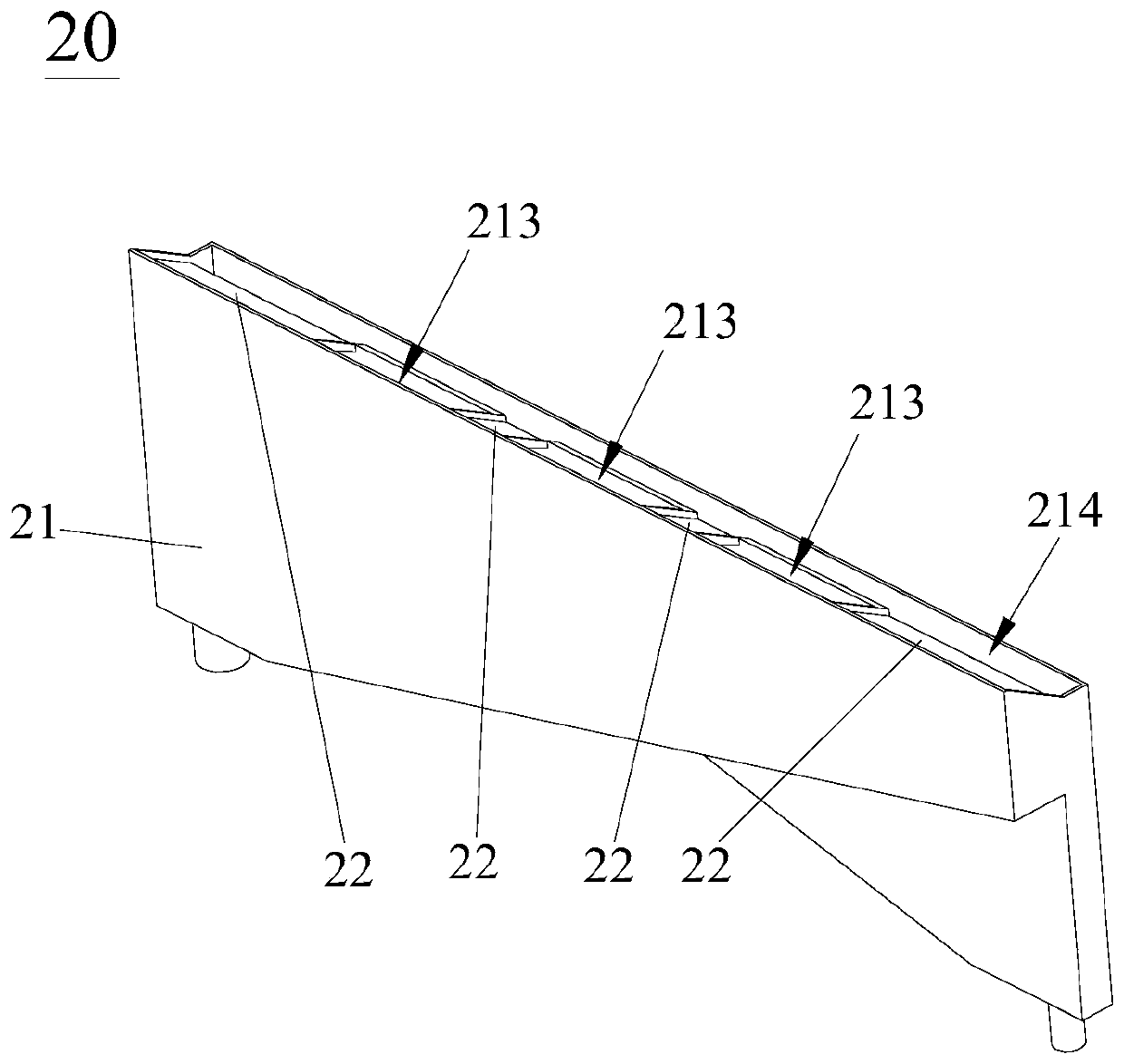 Lithium battery coating recovery system and slurry separation and recovery device thereof