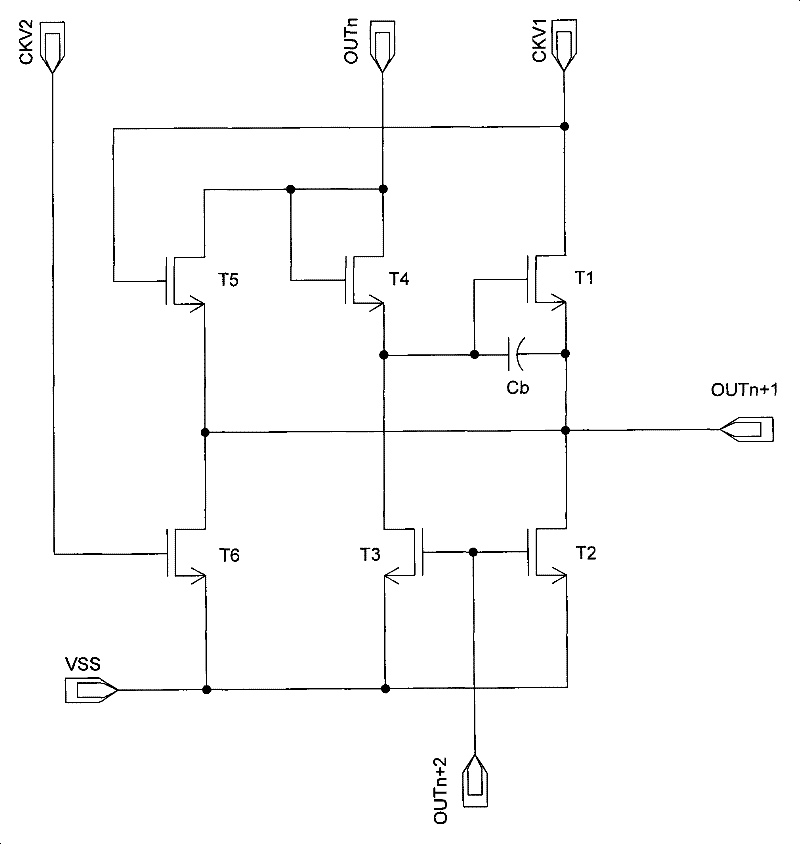 Shift register and grid electrode driving device thereof