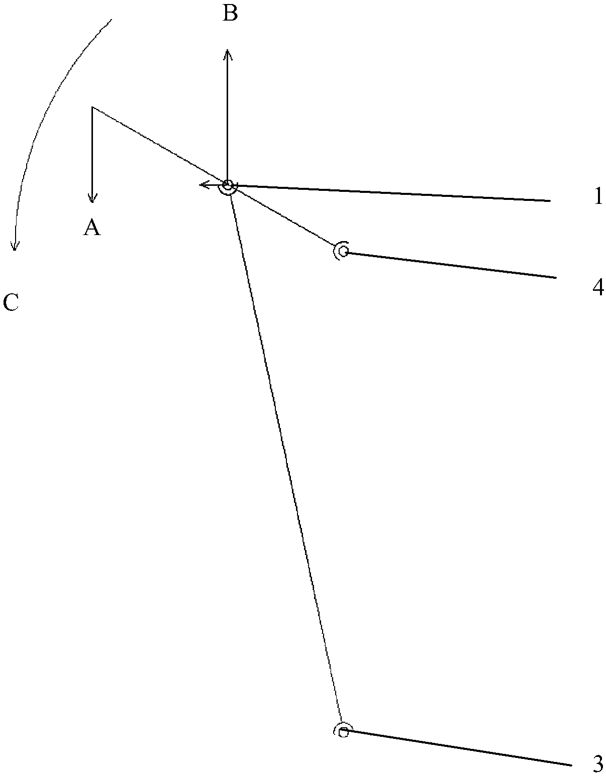 A mechanism for compensating the gravitational moment generated by vertically rotating parts