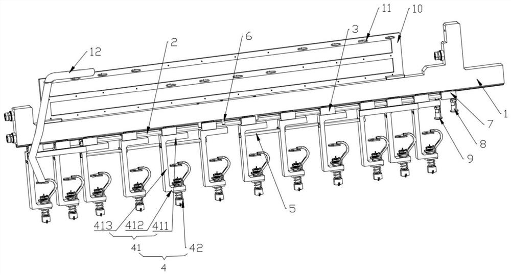 Probe unit, probe bed structure and lithium battery detection and formation equipment