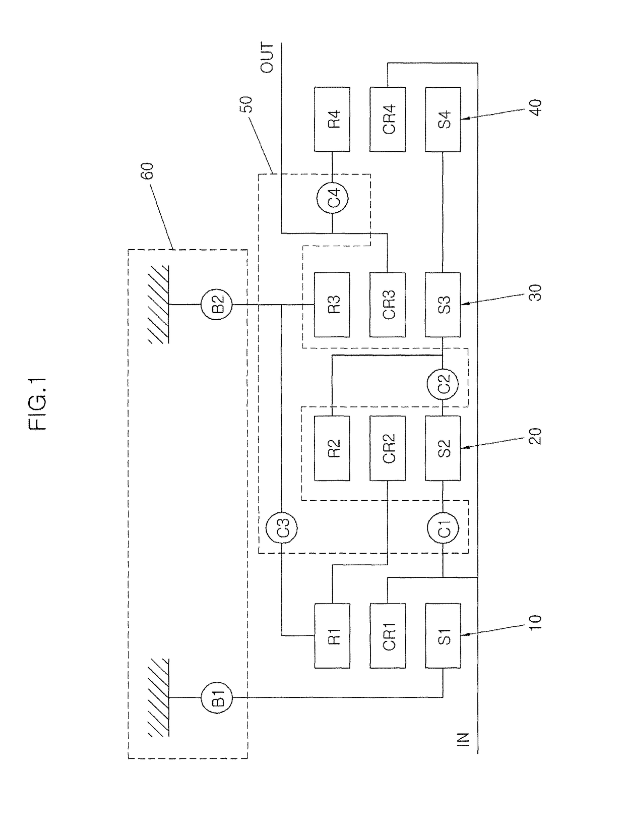 Multi-stages automatic transmission for vehicle