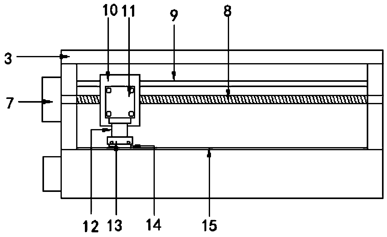 Stacking device for woven bag production