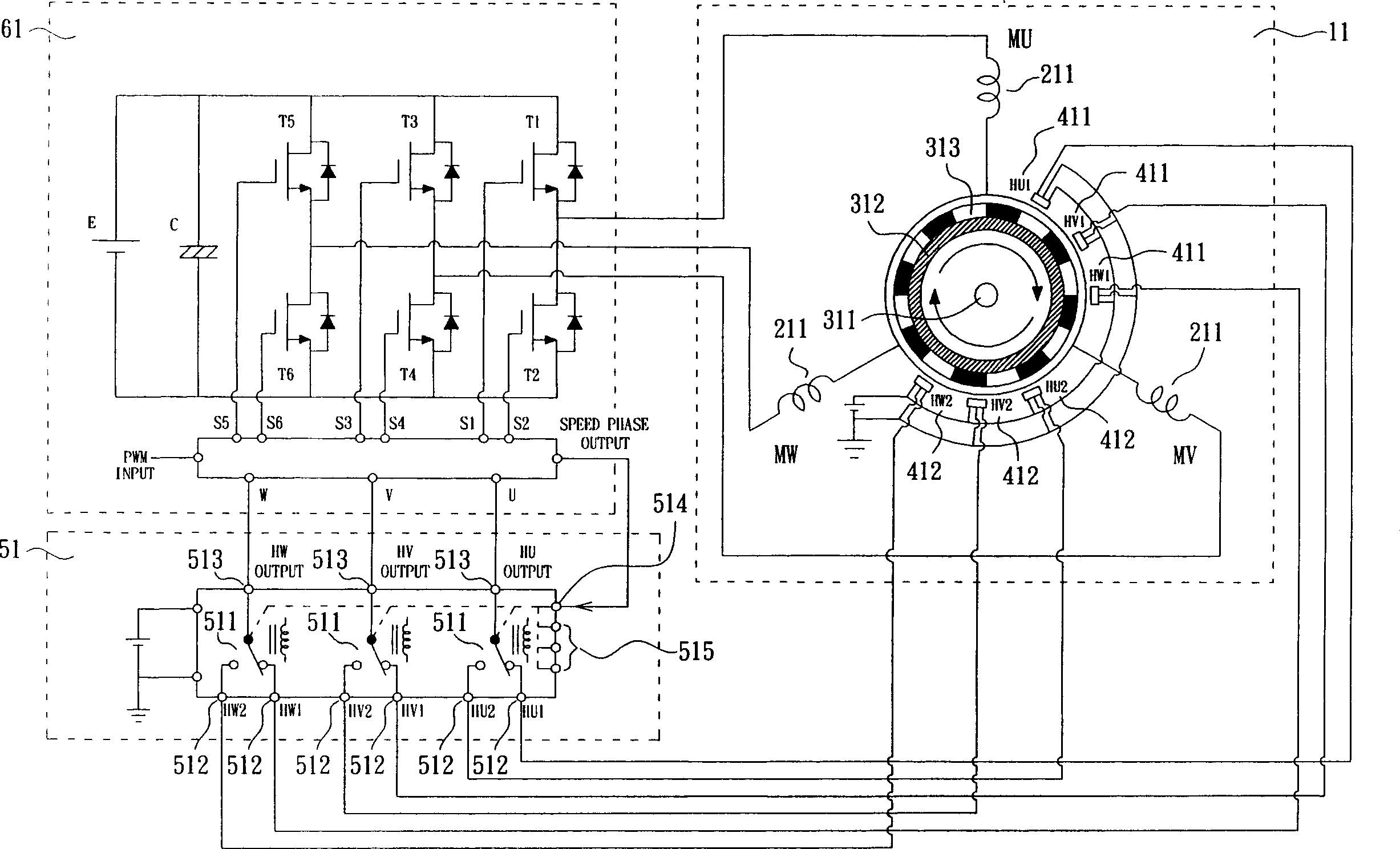 Rotation speed raising device for permanent magnetic motor