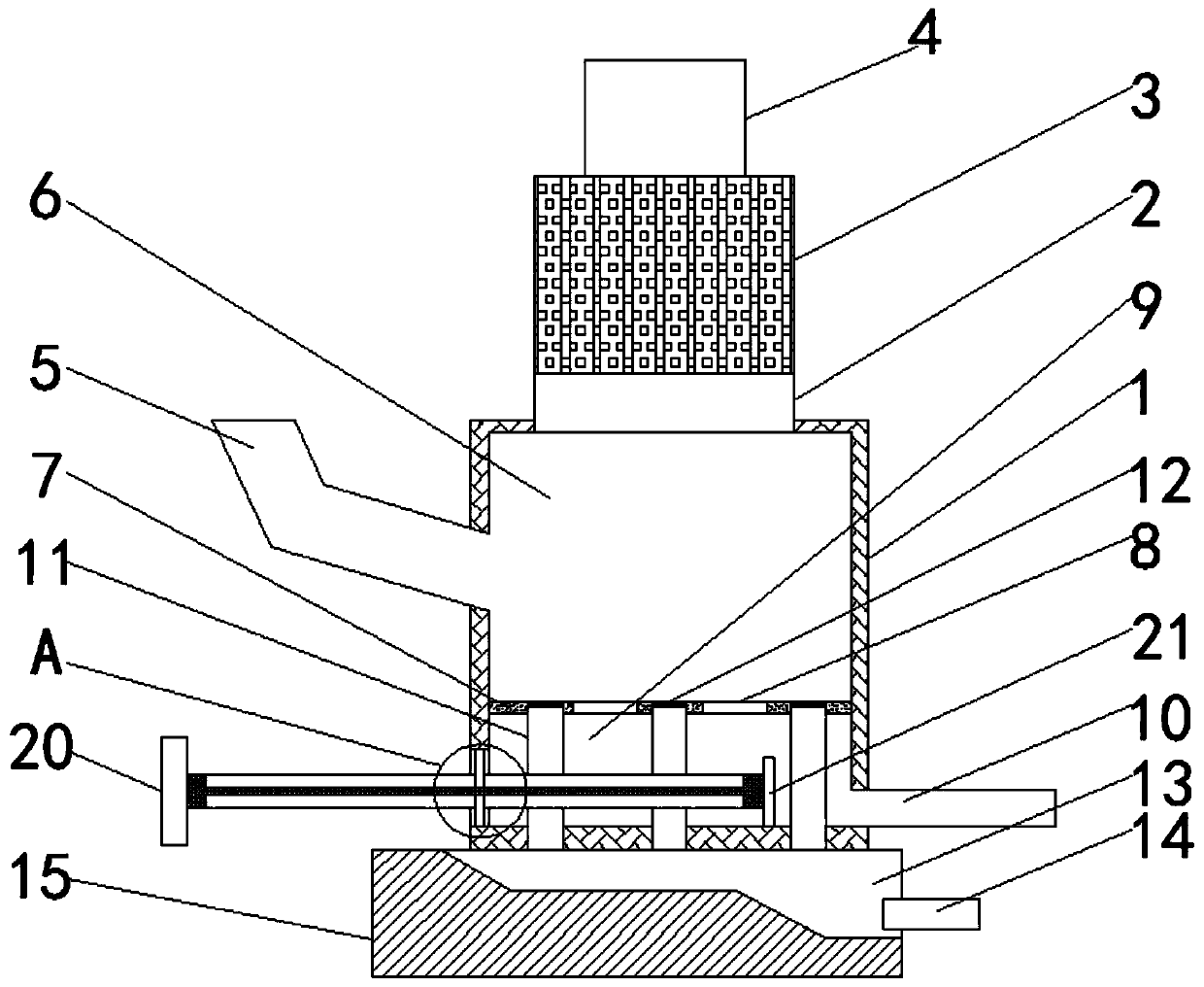 Bio-oil combustion furnace capable of clearing away ash conveniently and good in combustion degree