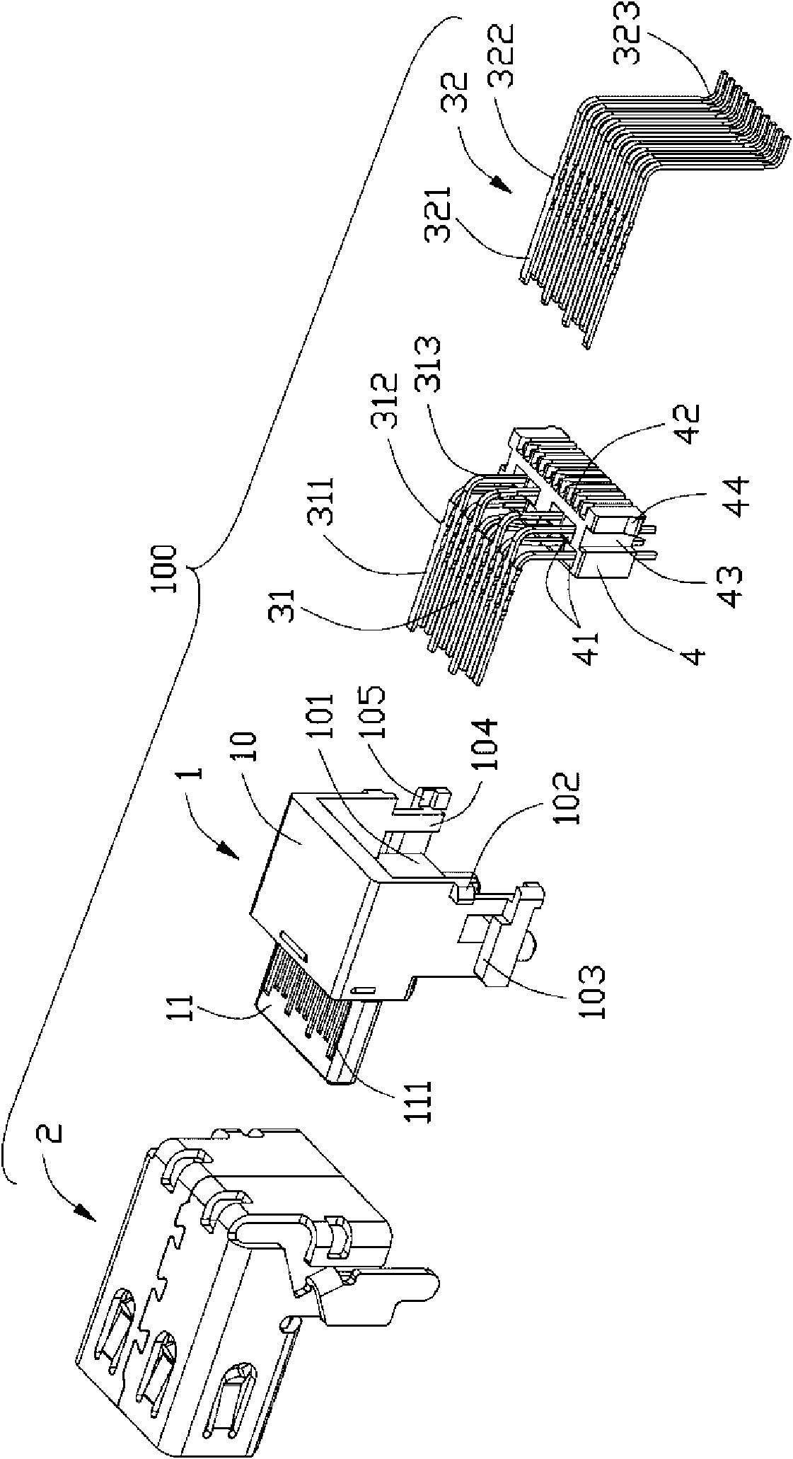 Metal shell and electric connector using same