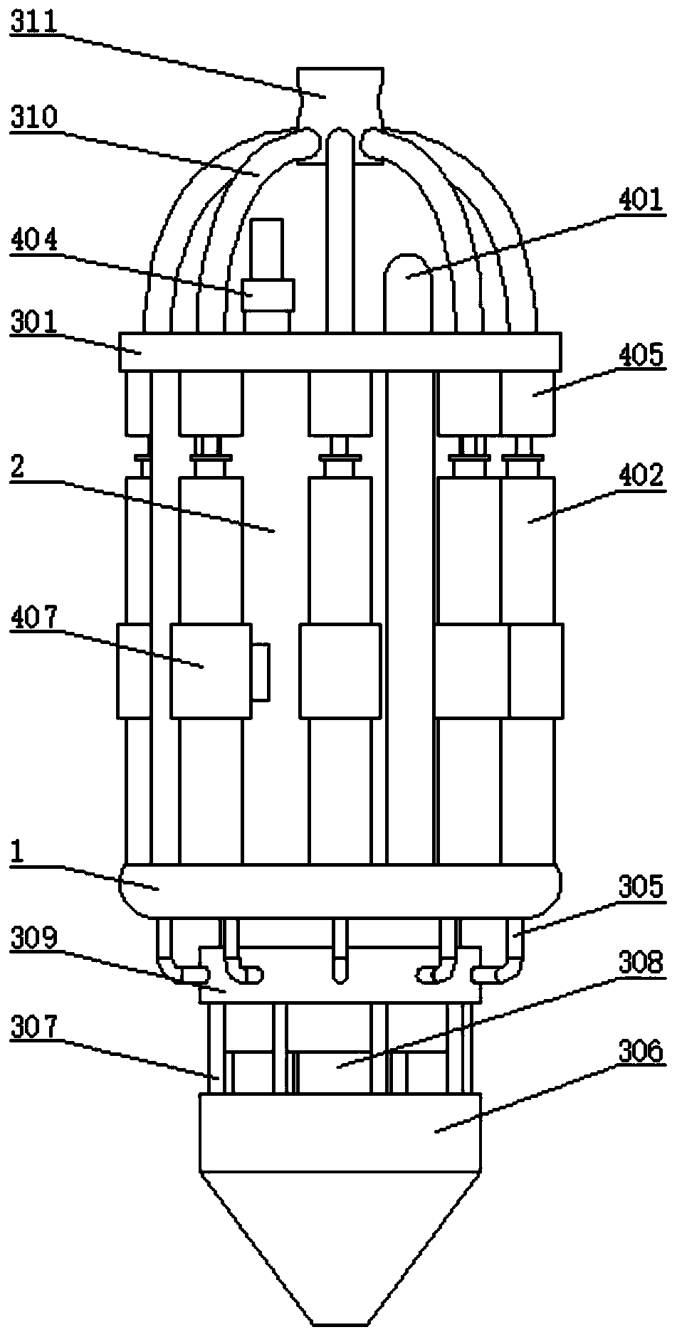 A bottom intelligent water sample collector