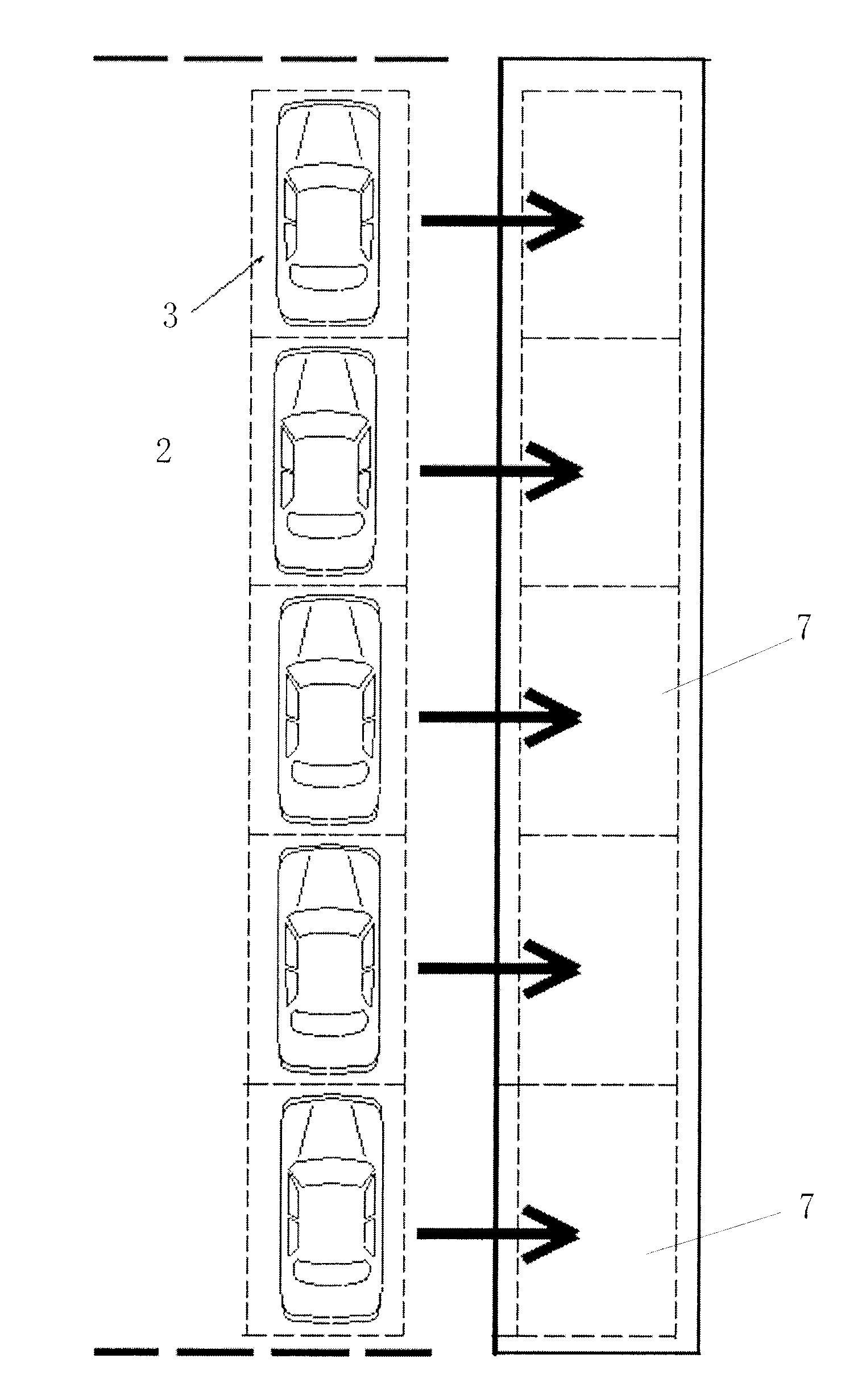 Trail type rapid traffic delivery system and delivery method thereof