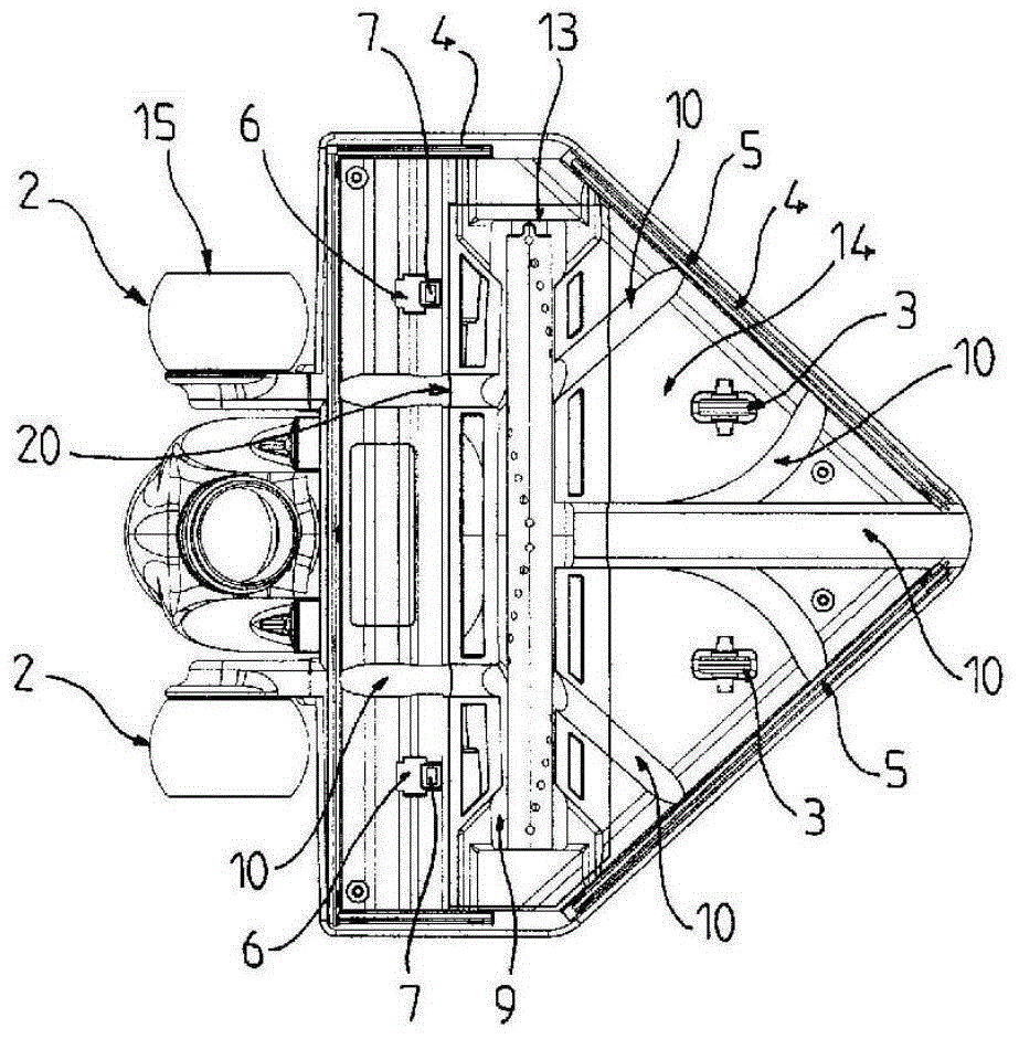 The valve of the suction head of the vacuum cleaner