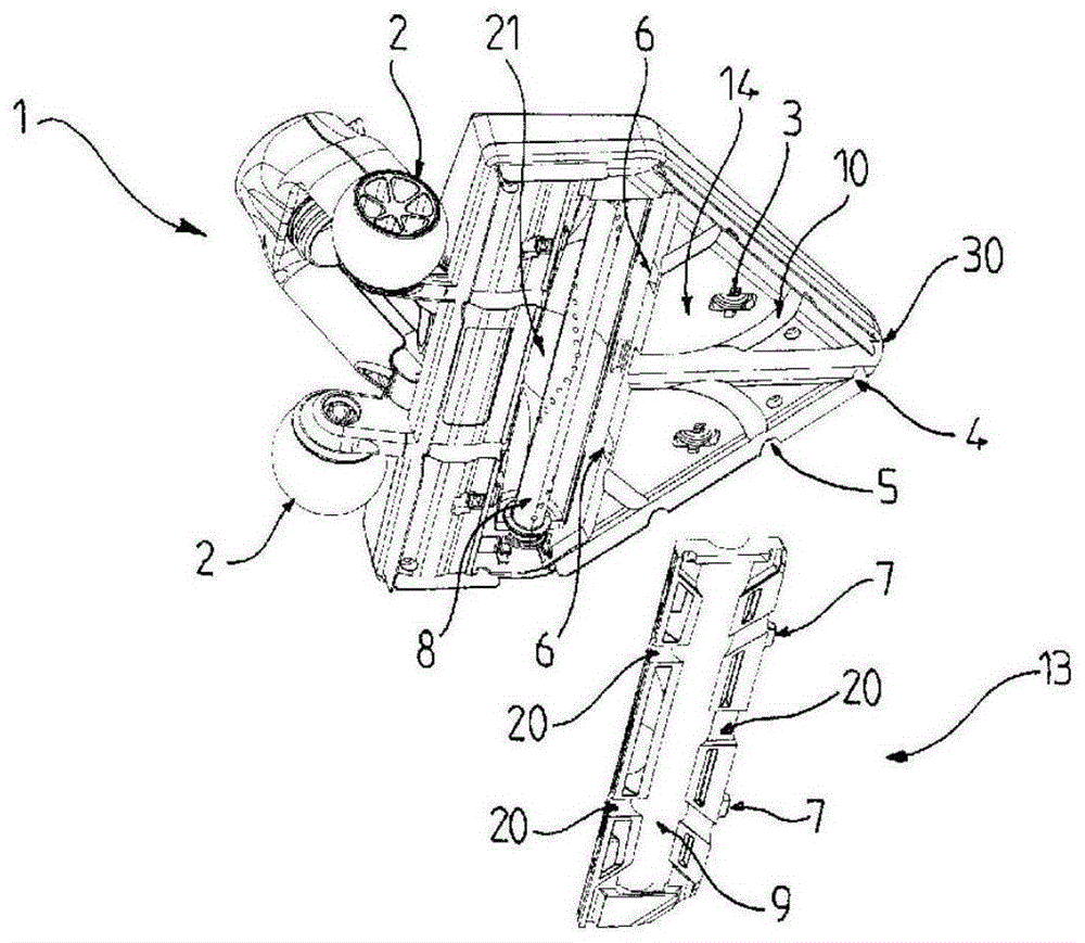 The valve of the suction head of the vacuum cleaner