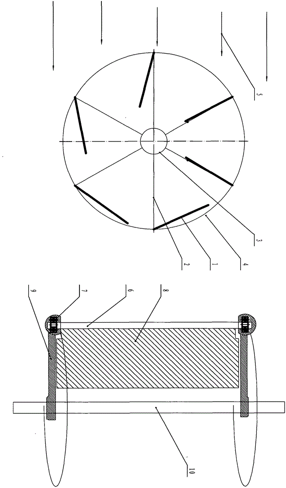 Under-ice hydraulic generator unit with loose-leaf type propeller