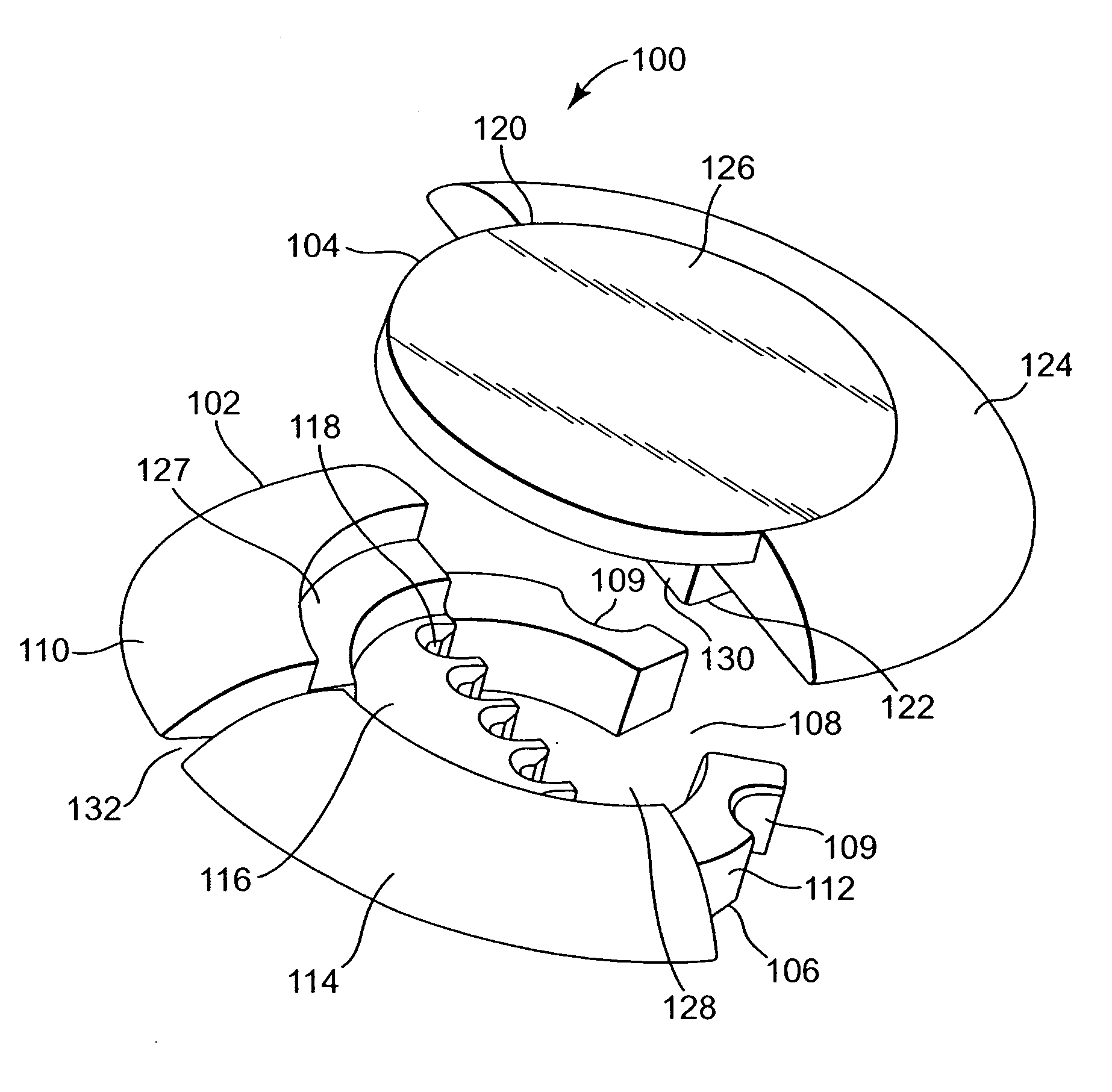 Low profile apparatus for securing a therapy delivery device within a burr hole