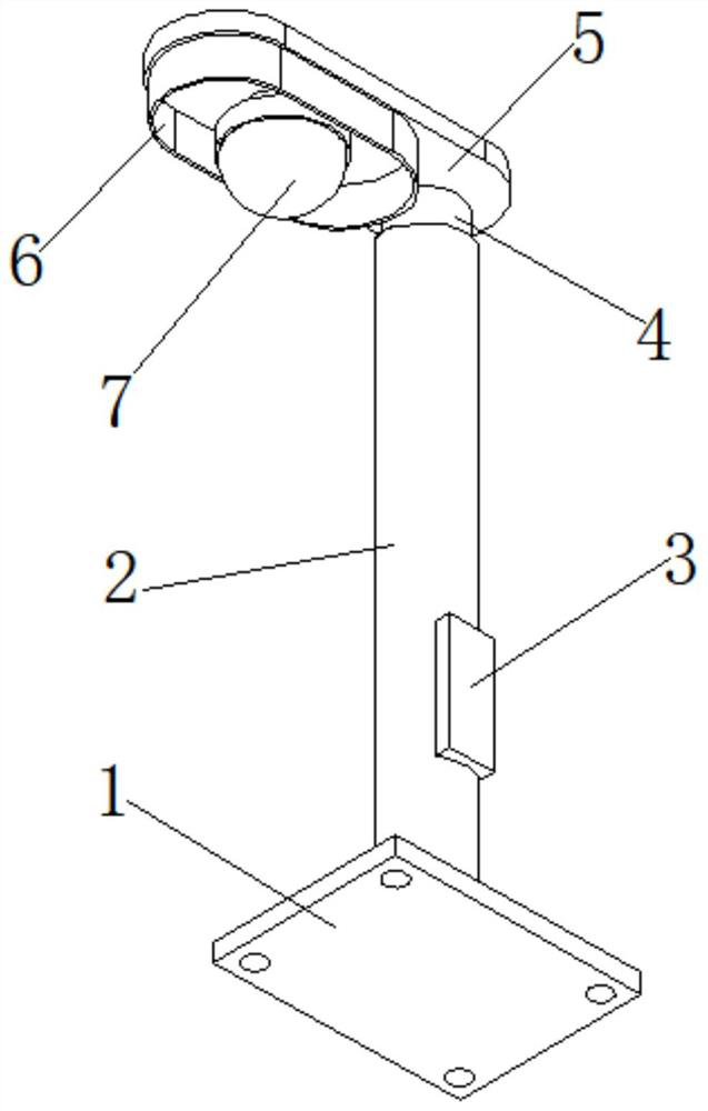 Angle adjusting mechanism for lighting street lamp