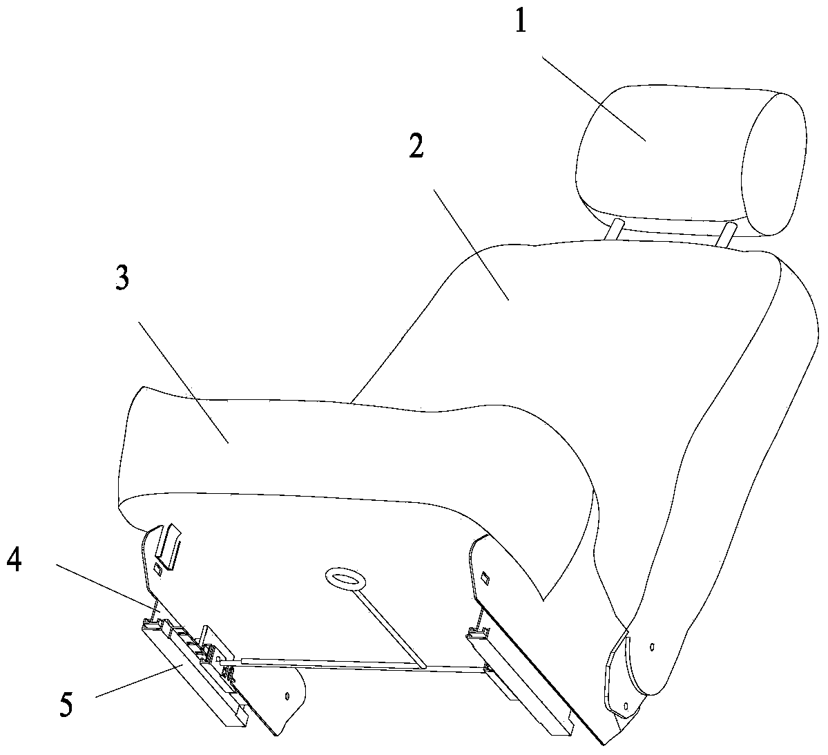 Intelligent translational energy absorption seat used for self adaptation during rear-end collision