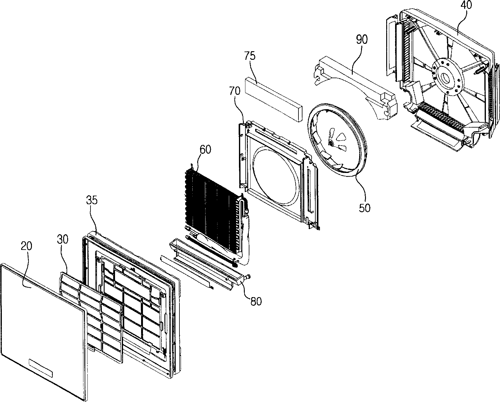 Structure for installing drainage disk of indoor machine of air conditioner