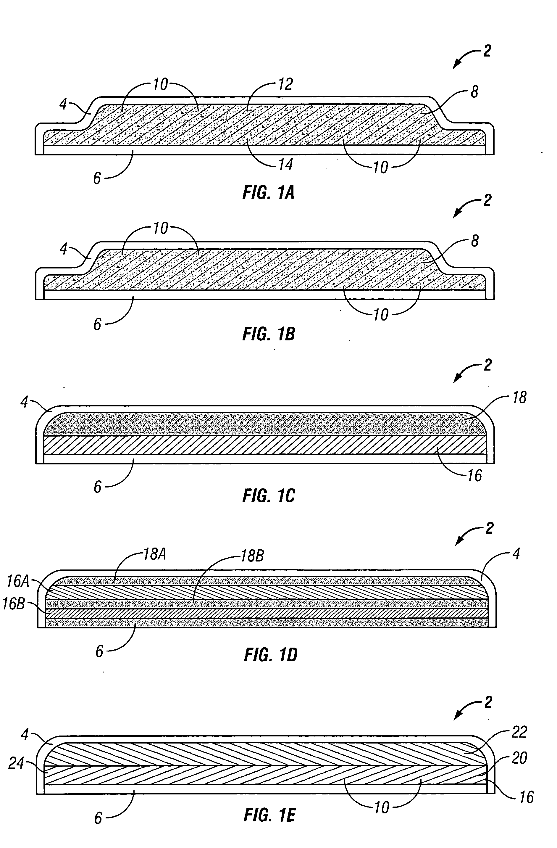 Dosage forms and layered deposition processes for fabricating dosage forms